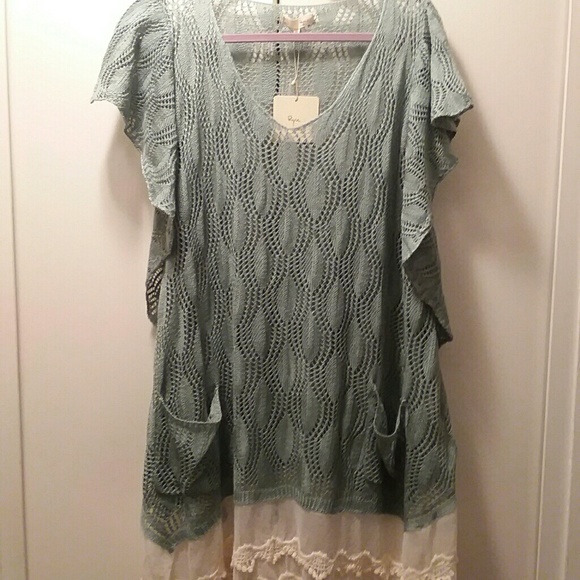 Anthropologie Tops - NWT Anthropologie Ryu Open Knit Tunic